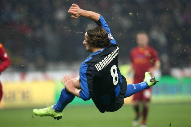 Zlatan Ibrahimovic (Inter Mailand) -  Fußball Herren Coppa Italia 2008 2009, Italienischer Pokal, Pokalspiel, FC Internazionale Mailand, Inter Einzelbild Mailand Dynamik,
