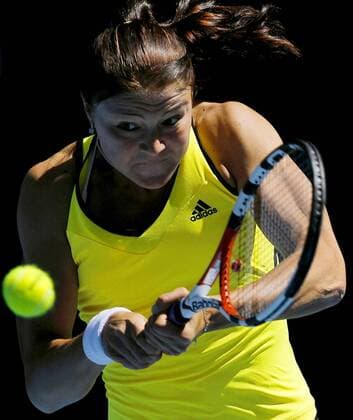 Dinara Safina (Rußland) -  Tennis Damen Australian Open 2009, Grand Slam, WTA Tour Einzelbild Melbourne Dynamik,