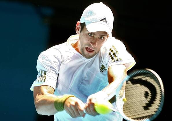 Novak Djokovic (Serbien) -  Tennis Herren Australian Open 2009, Grand Slam, ATP Tour Einzelbild Melbourne Dynamik,