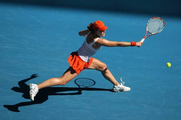 Alize Cornet (Frankreich) Tennis Damen Australian Open 2009, Grand Slam, WTA Tour Einzelbild Melbourne