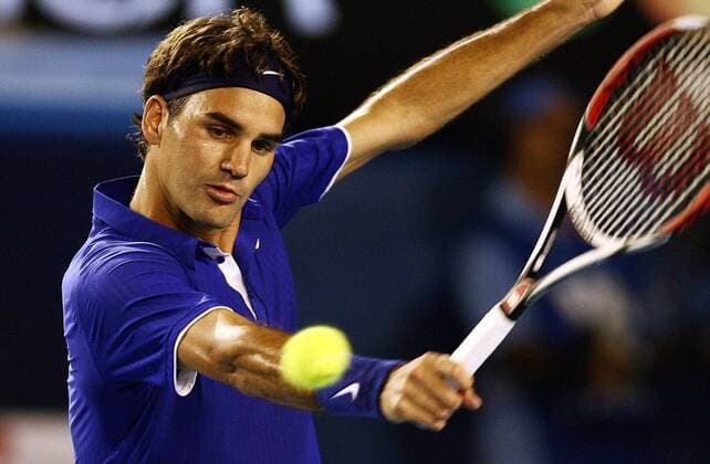 Roger Federer (Schweiz) -  Tennis Herren Australian Open 2009, Grand Slam, ATP Tour Einzelbild Melbourne