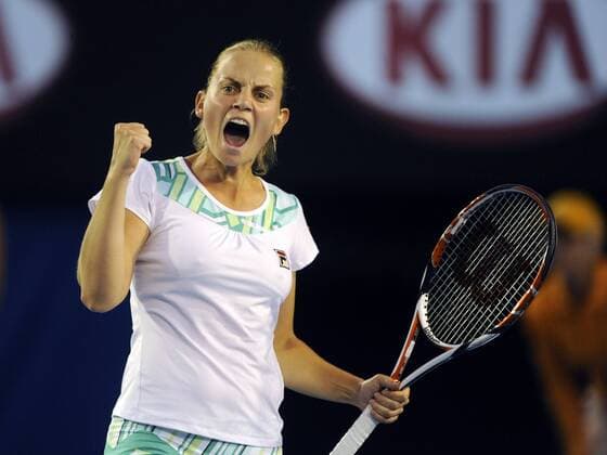 Jelena Dokic (Australien) - Jubel Tennis Damen Australian Open 2009, Grand Slam, WTA Tour, Aufmacher Einzelbild Melbourne Freude, Begeisterung,