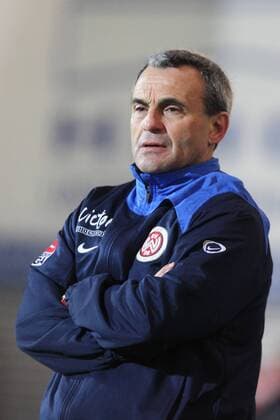 Trainer Wolfgang Frank (Wehen Wiesbaden) Fußball 2. BL Herren Saison 2008 2009, Testspiel, Test, SV Wehen Wiesbaden Einzelbild Wiesbaden