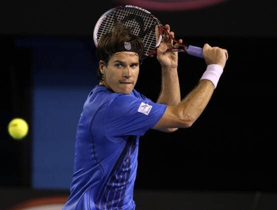 Thomas Haas (Deutschland) Tennis Herren Australian Open 2009, Grand Slam, ATP Tour, Einzelbild Melbourne