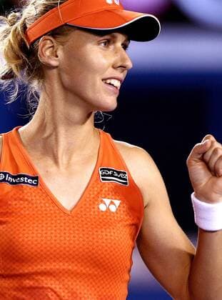 Elena Dementieva (Rußland) -  Tennis Damen Australian Open 2009, Grand Slam, WTA Tour Porträt Melbourne Freude,