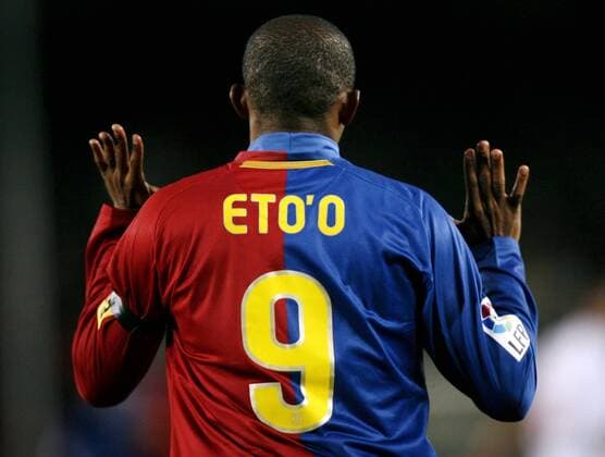 Samuel Eto o (FC Barcelona) -  - NOxONLINExUSE Fußball Herren Primera Division 2008 2009, 1. Spanische Liga, FC Barcelona, Barca Einzelbild Barcelona