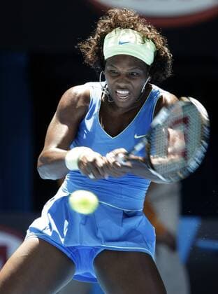 Serena Williams (USA) Tennis Damen Australien Open 2009, Grand Slam, WTA Tour Einzelbild Melbourne Dynamik,