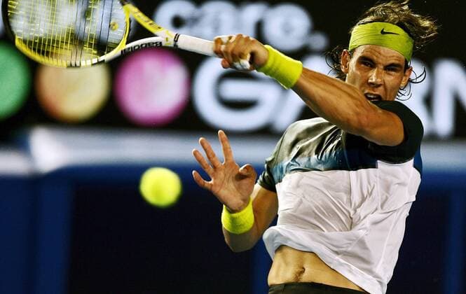 Rafael Nadal (Spanien) -  Tennis Herren Australian Open 2009, Grand Slam, ATP Tour Einzelbild Melbourne