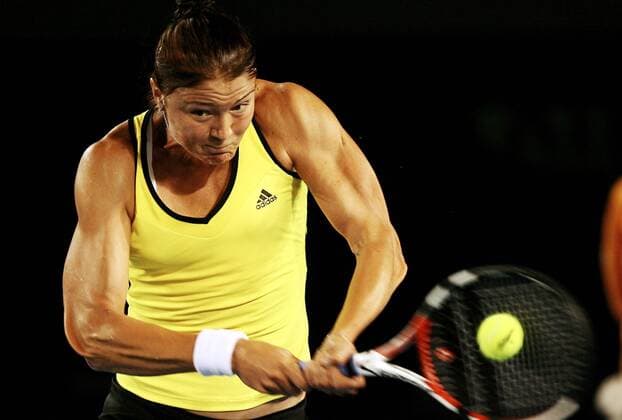 Dinara Safina (Rußland) -  Tennis Damen Australian Open 2009, Grand Slam, WTA Tour Einzelbild Melbourne Dynamik,