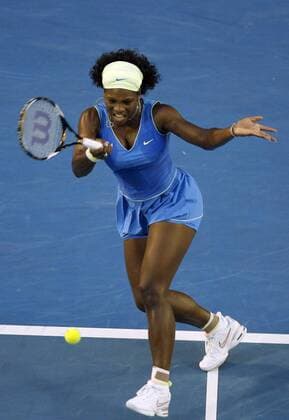Serena Williams (USA) Tennis Damen Australian Open 2009, Grand Slam, WTA Tour, Finale Einzelbild Melbourne Dynamik,