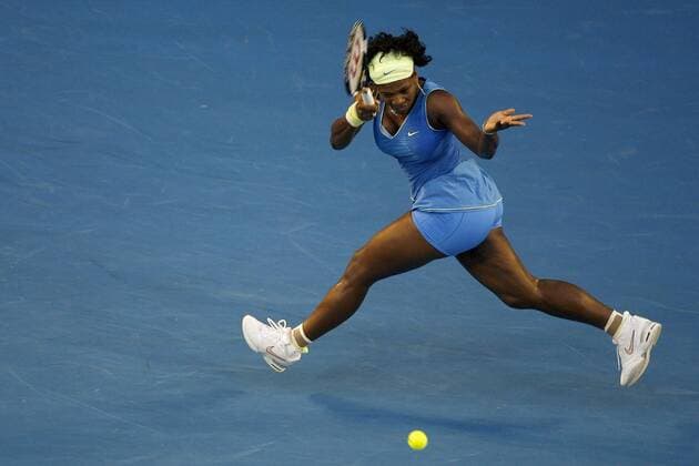 Serena Williams (USA) Tennis Damen Australian Open 2009, Grand Slam, WTA Tour, Finale Einzelbild Melbourne Dynamik,