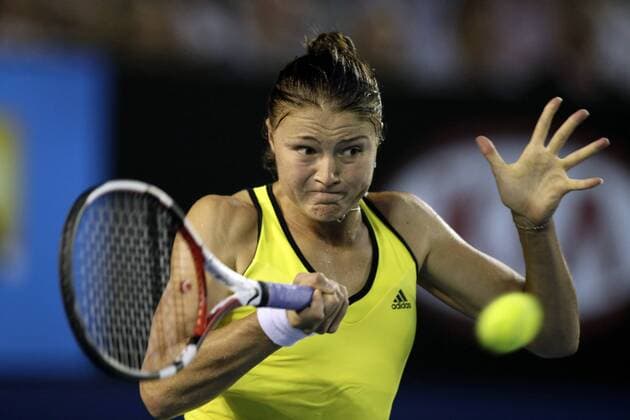 Dinara Safina (Russland) Tennis Damen Australian Open 2009, Grand Slam, WTA Tour, Finale Einzelbild Melbourne Dynamik,