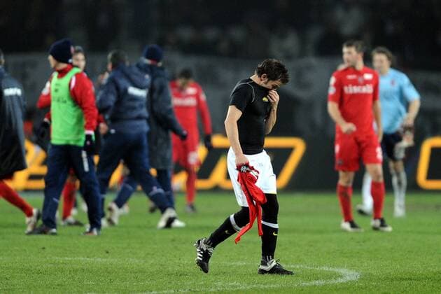 Alessandro Del Piero (Juventus Turin) - enttäuschter Abgang -  Fußball Herren Serie A 2008 2009, 1. Italienische Liga, Juve Einzelbild Turin Enttäuschung,
