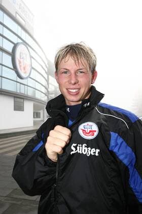 Neuzugang Kevin Schöneberg (Rostock) Fußball 1. BL Herren Saison 2008 2009, FC Hansa Rostock, Fotoshooting, Einzelbild Rostock