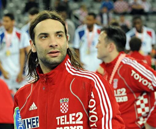 Ivano Balic (Kroatien) enttäuscht Handball Länderspiel Herren WM 2009, Finale, Nationalteam Einzelbild Zagreb Enttäuschung,