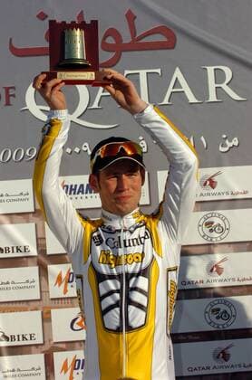 Marc Cavendish (Großbritannien Columbia High Road) gewinnt die 4. Etappe der Tour of Qatar 2009 -  Radsport Herren Tour of Qatar 2009, Straßenradsport, Straße, Rad, Einzelbild 4. Etappe: Doha Old Souq - Madinat Al Shamal