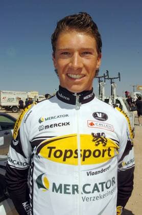 Frederiek Nolf (Belgien Topsport Vlaanderen) -  Radsport Herren Tour of Qatar 2009, Straßenradsport, Straße, Rad Porträt 3. Etappe: Al Zubarah - Doha Freude,