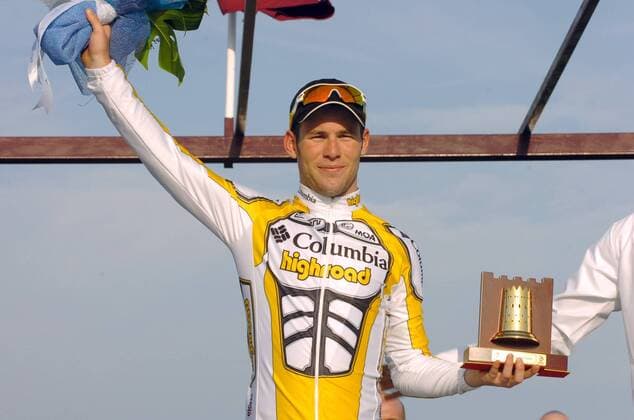 Mark Cavendish (Großbritannien Columbia High Road) gewinnt die sechste Etappe der Tour of Qatar 2009 -  Radsport Herren Tour of Qatar 2009, Straßenradsport, Straße, Rad, Einzelbild 6. Etappe: Sealine Beach Resort - Doha Corniche Freude,