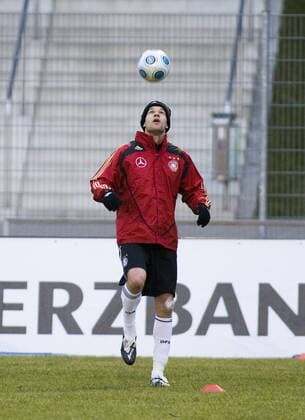 Michael Ballack (Deutschland) Fußball Herren Nationalteam 2009, Training, Vdig Einzelbild Düsseldorf