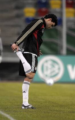 Michael Ballack (Deutschland) Fußball Herren Nationalteam 2009, Training Einzelbild Düsseldorf