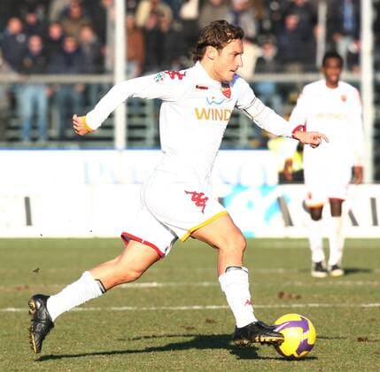 Francesco Totti (AS Rom) -  Fußball Herren Serie A 2008 2009, 1. Italienische Liga, AS Roma Einzelbild Bergamo Dynamik,