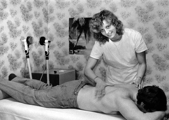 Kornelia Ender Grummt (DDR) arbeitet als Physiotherapeutin Schwimmen Damen 1989 Gruppe Aufnahmedatum geschätzt Oberhof