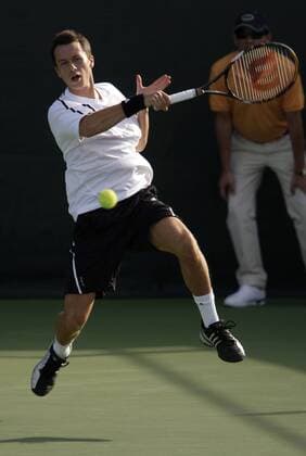 Philipp Kohlschreiber (Deutschland) Tennis Herren Dubai Open 2009, ATP Tour Einzelbild Dubai Dynamik,