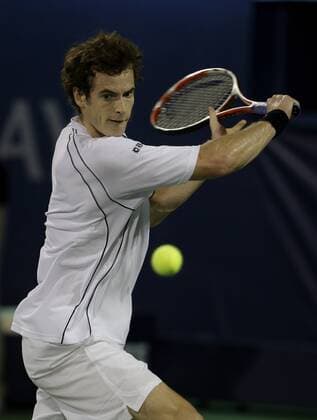 Andy Murray (Großbritannien) Tennis Herren Dubai Open 2009, Championships, ATP Tour o0 Einzel Einzelbild Dubai Dynamik,