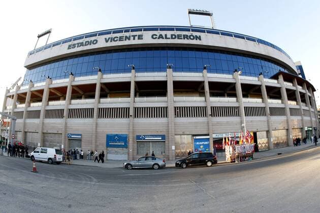 Estadio Vicente Calderon - Heimspielstätte von Atletico Madrid -  Fußball EC 1 Herren Champions League 2008 2009 Totale Vicente Calderon Madrid