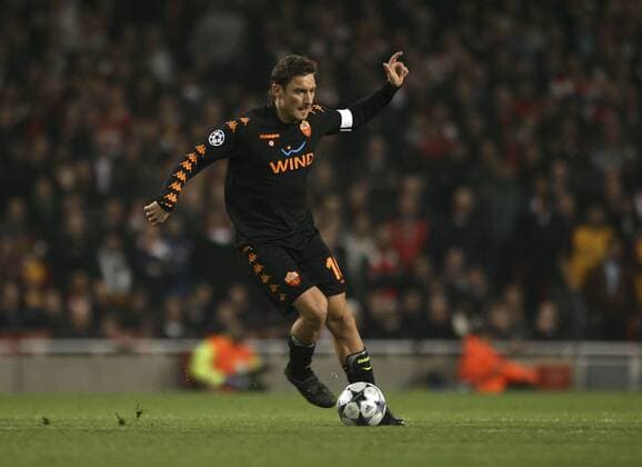 Francesco Totti (AS Rom) Fußball EC 1 Herren Champions League 2008 2009, AS Roma Einzelbild London