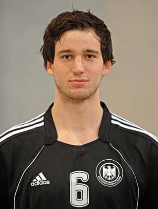 Sebastian Faißt (Deutschland U21) Handball Herren Nationalteam 2009, Fotoshooting, Nationaltrikot, U 21, Porträt Steißlingen