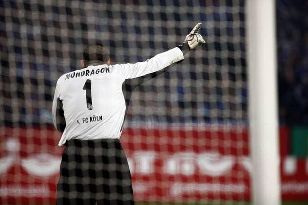 Torwart Faryd Mondragon (Köln) Fußball 1. BL Herren Saison 2008 2009, 1. FC Köln Einzelbild Gelsenkirchen