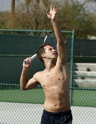Philipp Kohlschreiber (Deutschland) Tennis Herren 2009, ATP Tour o0 BNP Paribas Open Einzelbild Indian Wells Sinnlichkeit,