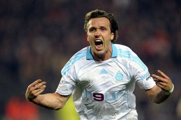 Boudewijn Zenden (Marseille, Mitte) - Torjubel -  Fußball Herren Ligue 1 2008 2009, 1. Französische Liga, Olympique de Marseille, OM Einzelbild Paris Freude, Begeisterung,