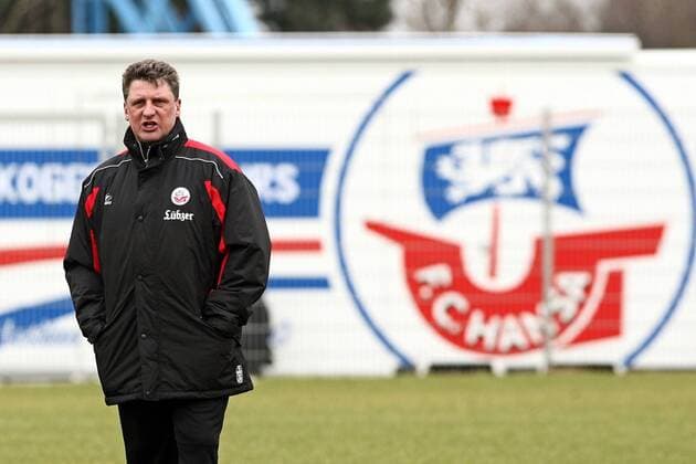 Trainer Andreas Zachhuber (Rostock) Fußball 2. BL Herren Saison 2008 2009, FC Hansa Rostock, Training Totale Rostock