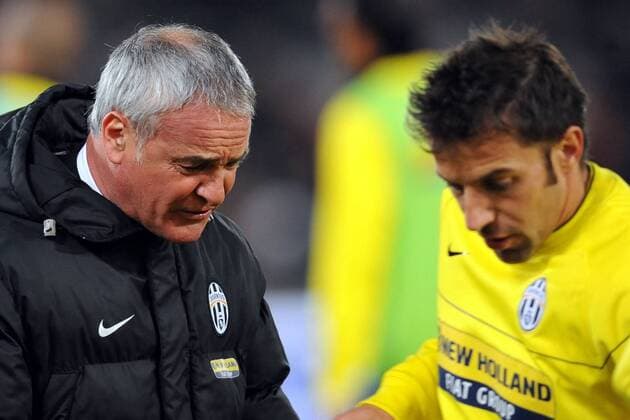 Trainer Claudio Ranieri (li.) und Alessandro Del Piero (beide Juventus Turin) -  Fußball Herren Serie A 2008 2009, 1. Italienische Liga, Juventus Turin, Juve, Gruppe Rom