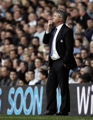 Trainer Guus Hiddink (Chelsea) -  Fußball Herren English Premier League 2008 2009, 1. Englische Liga, FC Einzelbild London