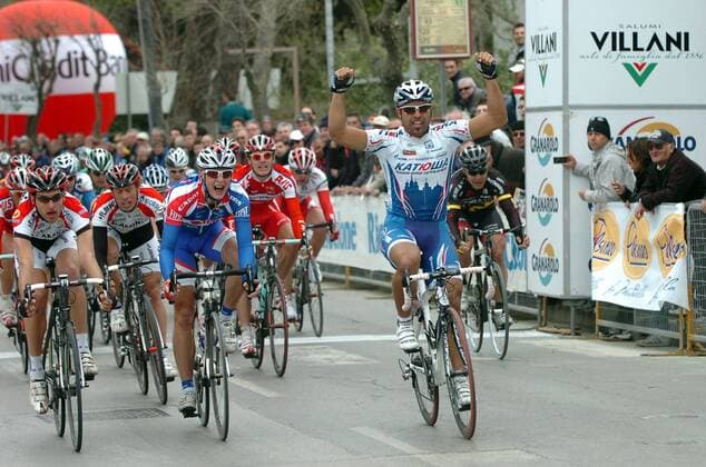 Danilo Napolitano (Italien Katusha) gewinnt die 1. Etappe der Settimana Internazionale Coppi e Bartali 2009 -  Radsport Herren Settimana Internazionale Coppi e Bartali 2009, Straßenradsport, Straße, Rad Gruppe 1. Etappe: Riccione