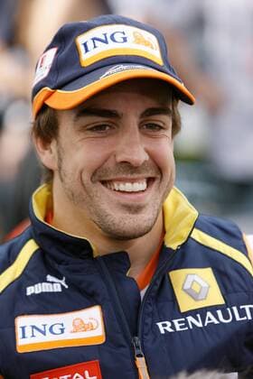 Fernando Alonso (Spanien Renault) Motorsport Grand Prix Herren Großer Preis von Australien 2009, Formel 1 Weltmeisterschaft, F1, F, GP, WM Porträt Albert Park Melbourne