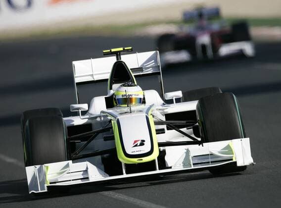 Rubens Barrichello (Brasilien Brawn GP) in seinem Boliden Motorsport Grand Prix Herren Großer Preis von Australien 2009, Formel 1 Weltmeisterschaft, F1, F, GP, WM, Freies Training Einzelbild Albert Park Melbourne