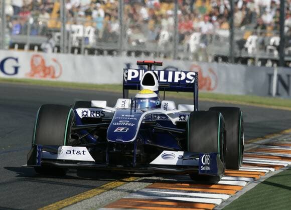 Nico Rosberg (Deutschland Williams) in seinem Boliden Motorsport Grand Prix Herren Großer Preis von Australien 2009, Formel 1 Weltmeisterschaft, F1, F, GP, WM, Freies Training Einzelbild Albert Park Melbourne