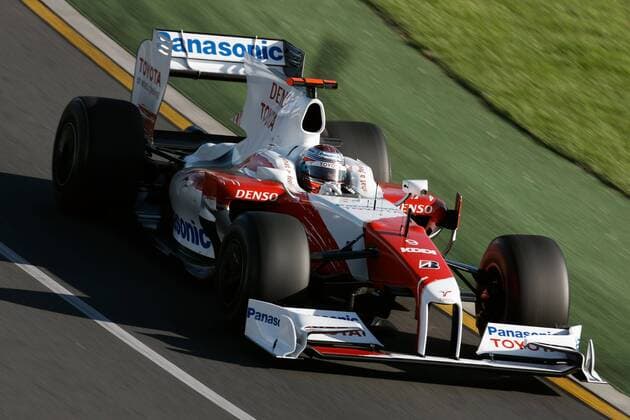 Jarno Trulli (Italien Toyota) in seinem Boliden Motorsport Grand Prix Herren Großer Preis von Australien 2009, Formel 1 Weltmeisterschaft, F1, F, GP, WM Einzelbild Albert Park Melbourne