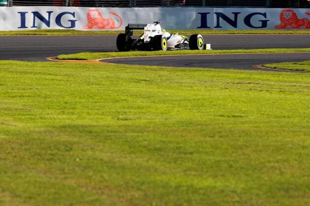 Jenson Button (England Brawn GP) in seinem Boliden - - ZUMAs04 Motorsport Grand Prix Herren Großer Preis von Australien 2009, Formel 1 Weltmeisterschaft, F1, F, GP, WM, Qualifying Totale Albert Park Melbourne
