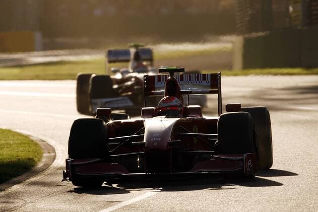 Kimi Räikkönen (Finnland Ferrari) in seinem Boliden Motorsport Grand Prix Herren Großer Preis von Australien 2009, Formel 1 Weltmeisterschaft, F1, F, GP, WM Einzelbild Albert Park Melbourne
