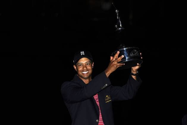 Tiger Woods (USA), Sieger des Arnold Palmer Invitational 2009 in Orlando - (Icon3690903233818) Golf Herren Arnold Palmer Invitational 2009, PGA Tour Einzelbild Orlando o0 Bay Hill Freude, EDITORIAL USE ONLY