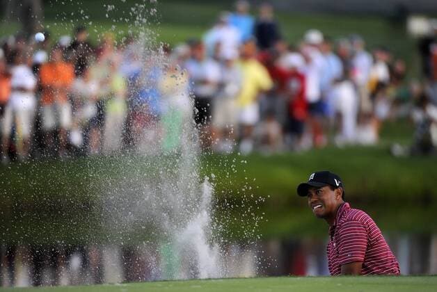 Tiger Woods (USA) - Bunkerspiel - (Icon) Golf Herren Arnold Palmer Invitational 2009, PGA Tour Einzelbild Orlando o0 Bay Hill Dynamik, EDITORIAL USE ONLY