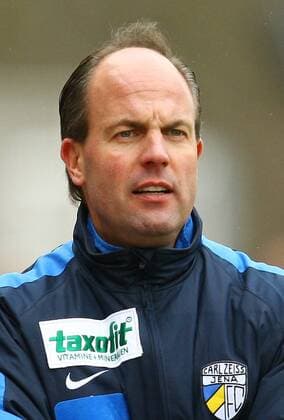 Trainer Marc Fascher (Jena) Fußball Herren 3. Liga 2008 2009, FC Carl Zeiss Jena, Vdig Porträt Jena
