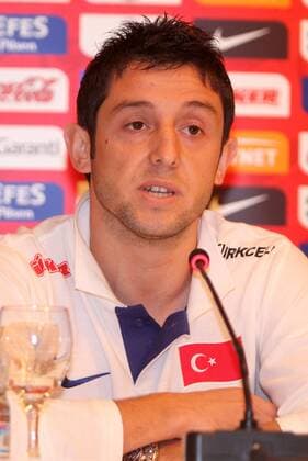 Nihat Kahveci (Türkei) - Pressekonferenz -  Fußball Herren Nationalteam 2009, Pressekonferenz, Pressetermin, Vdig Porträt Istanbul