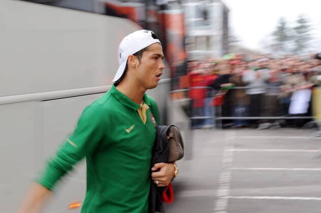 Cristiano Ronaldo (Portugal) -  Fußball Länderspiel Herren Freundschaftsspiel 2009, Test, Testspiel, Nationalteam Einzelbild Lausanne