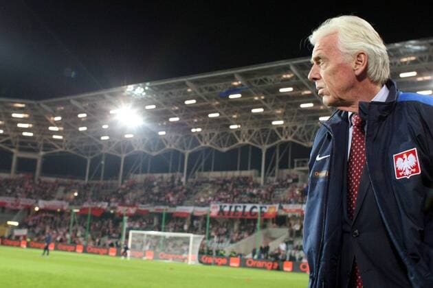 Nationaltrainer Leo Beenhakker (Polen) -  (20090401CSLG0079) Fußball Länderspiel Herren WM Qualifikation 2009, Nationalteam, Vdig Einzelbild Kielce